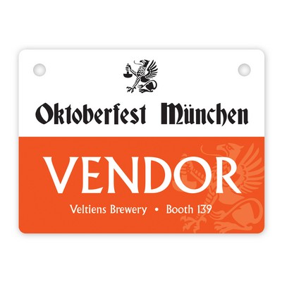 USA Made Laminated Paper Event Badge – 20mil Budget-Friendly (3x4") Rectangle