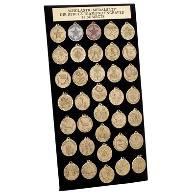 Display For Die Struck Scholastic Medals