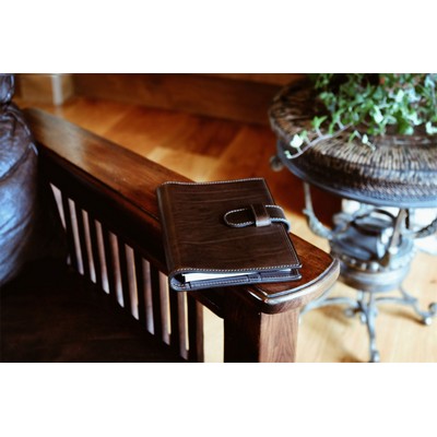 Medium Size Padfolio Vachetta - Walnut - Borlino