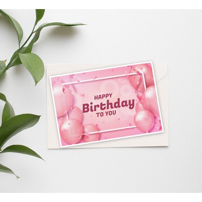 Flat Greeting Cards - Vertical Printed Front Only (4" x 6")