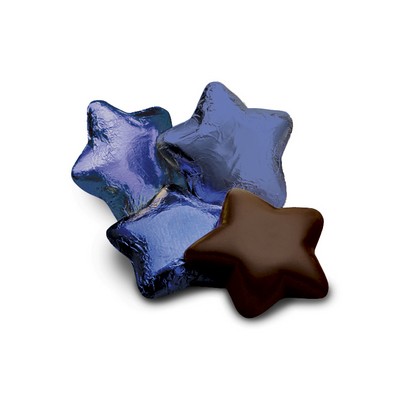 Dark Chocolate Stars in Blue Foil