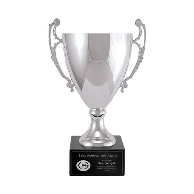 Medium Silver Metal Trophy Cup