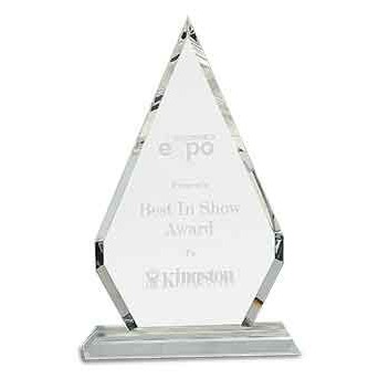 Solitaire Diamond Award, 10 3/4"H