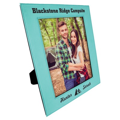 Teal Blue Laserable Leatherette Photo Frame (8" x 10")
