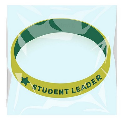 Individually Packaged Dual Layer Silicone Wristband