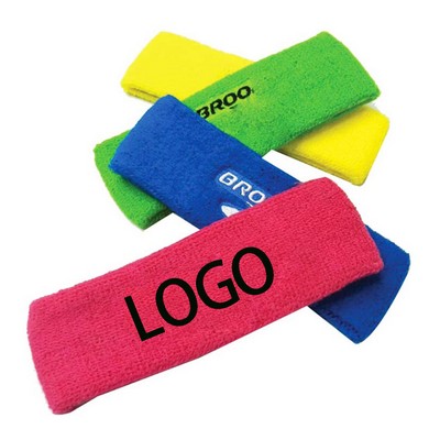 Terry Embroidered Sweat Headband