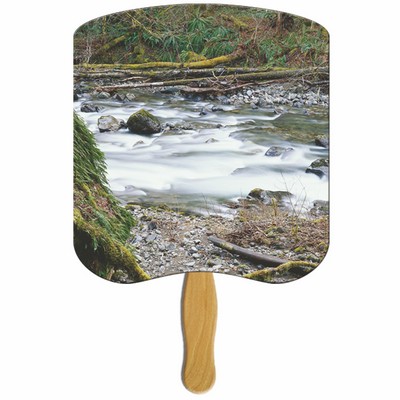 Creek Hand Fan Full Color (2 Sides)