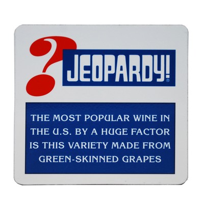 40 MIL 4/0 Solid Plastic Square Coaster