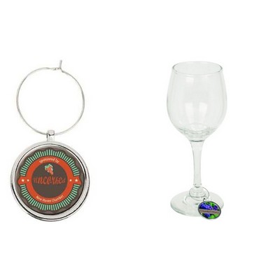 Wine Glass Charm 1 1/4"
