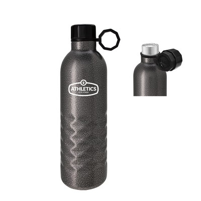 17 Oz. Arlington Hammered Stainless Steel Bottle