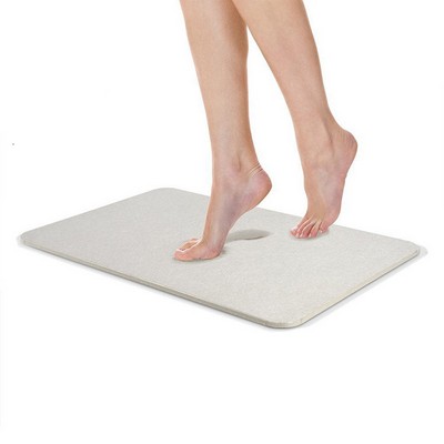 Diatomite Bath Mat - Quick-Dry & Odor-Resistant