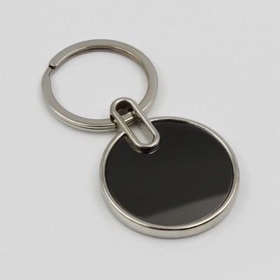 Round Shape Metal Keychain