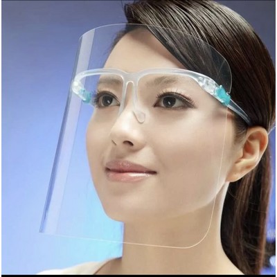 Face Shield with Glasses frame