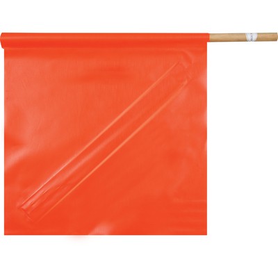 Solid PVC Flag, 30" Dowel With Stay