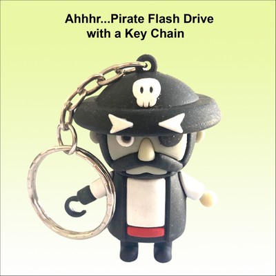 Pirate Flash Drive with a Key Chain - 512 MB