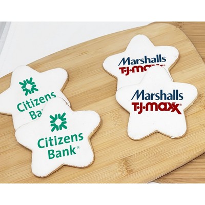 3" Star Shaped Logo Sugar Cookie