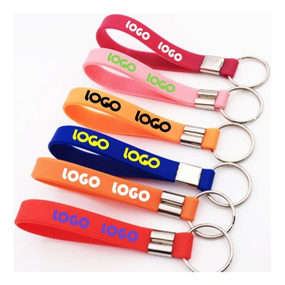 Silicone Strap Key Chain