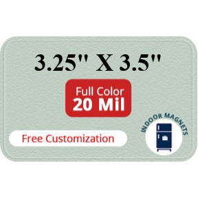 Magnet - 3.25x3.5 Round Corners - 20 Mil