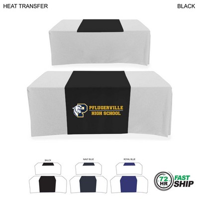 72 Hr Fast Ship - Polycotton Twill Table Runner, 30x60, Covers Front and Top of the table