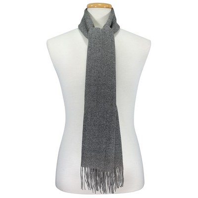 Dark Grey 100% Alpaca Winter Scarf 11" x 70"