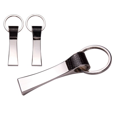 Leatherette Metal Key Chain
