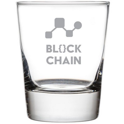 Laser Engraved Libbey® 2307 Geo 13.25 oz. Rocks / Double Old Fashioned Glass