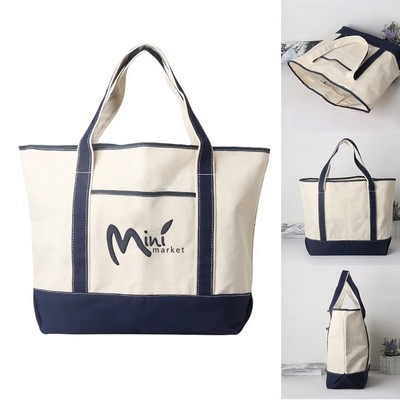 Pinnacle Embroidery Canvas Tote Bag