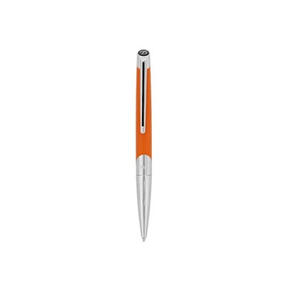 Luxury Line S.T. Dupont Defi Millennium Matte Orange & Silver Ball Point