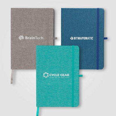 Melville 5.8'' x 8.3'' RPET Notebook - Silkscreen