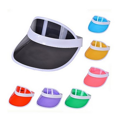 Adult PVC Sun Visor Hat