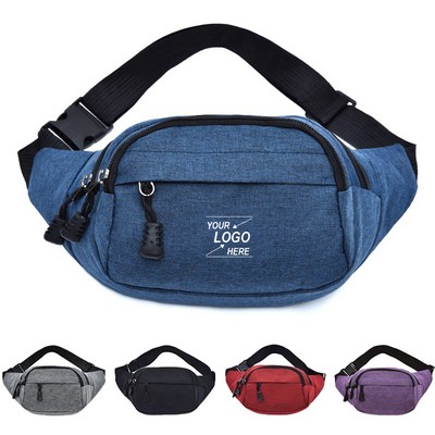 Three Zipper Fanny Pack