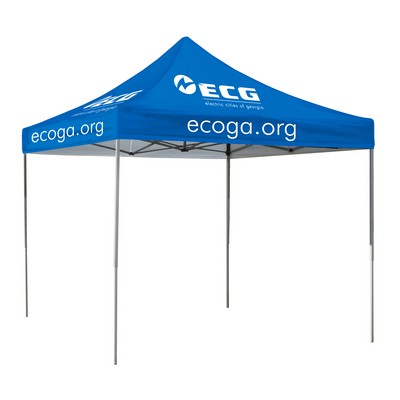 10-ft. Square Event Tent Full-Color Dye Sublimation (4 Locations)