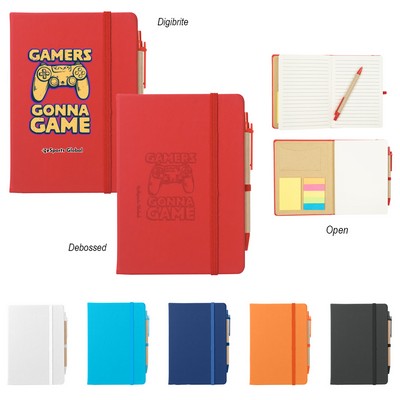 Journal Notebook With Sticky Notes & Flags