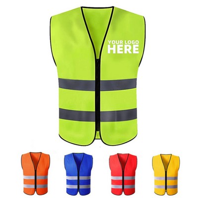 Zipper Safety Vest