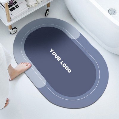 Bathroom absorbent floor mat, diatomaceous mud soft mat, bathroom foot mat, toilet door anti slip, h
