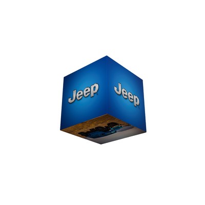 WaveLine® Cube Hanging Sign Kit w/Frame & Graphics (5 Square Feet)