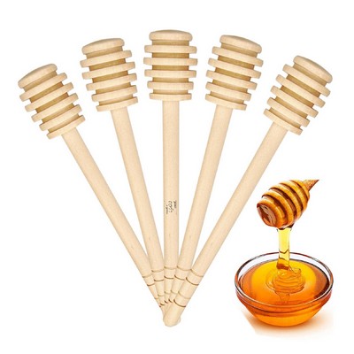 4" Wooden Honey Dipper Stick