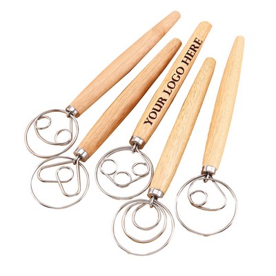 Multifunctional Oak Stirring Whisk