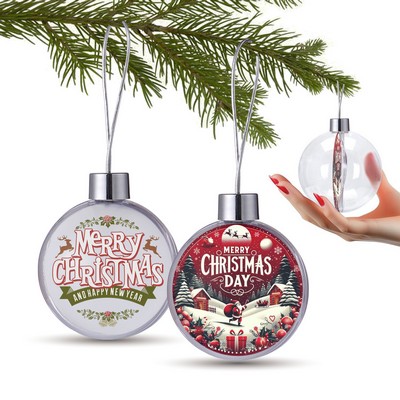 Clear Ball Full Color Aluminum Sheet Ornament