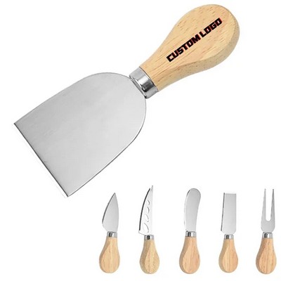 Stainless Steel Six-Piece Cheese Knife Set