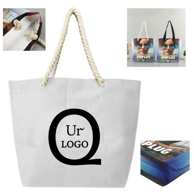 16.1 x 14.3 x 4.3 Inch Canvas Tote Bag