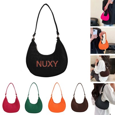 Elegant Crescent Shoulder Bag For Women