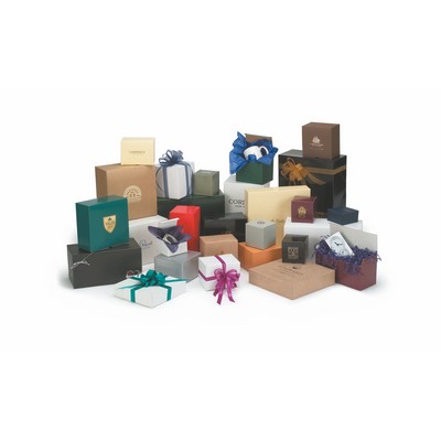 Matte Colors on Kraft Gift Box (4"x4"x4")