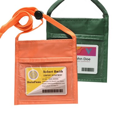 Adjustable Lanyard Neck Wallet - 5.20" x 5.25"