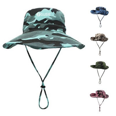 Wide Brim Summer Camouflage Beach Sun Hat