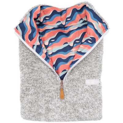Reversible Light Sherpa 1/4 Zip Jacket