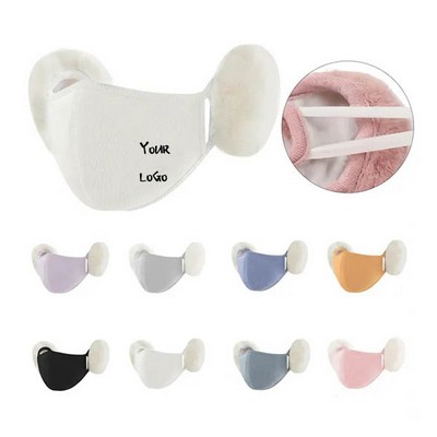 Winter Warm Windproof Mask With Fluffy Ear Covers