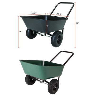 Garden Dual-Wheel Barrow