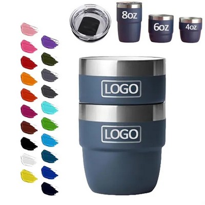 4 oz Stainless Steel Insulated Stackable Cups