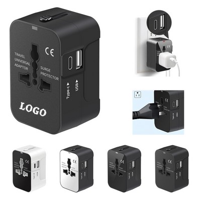 Travel Adapter with USB C